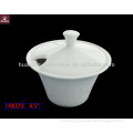 H9023 fine porcelain 4.5" sugar bowl and lid